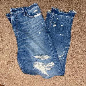 Abercrombie & Fitch High Rise Girlfriend Jeans